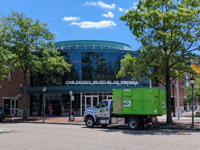 Dumpster Rental Truck by Children's Museum of VA